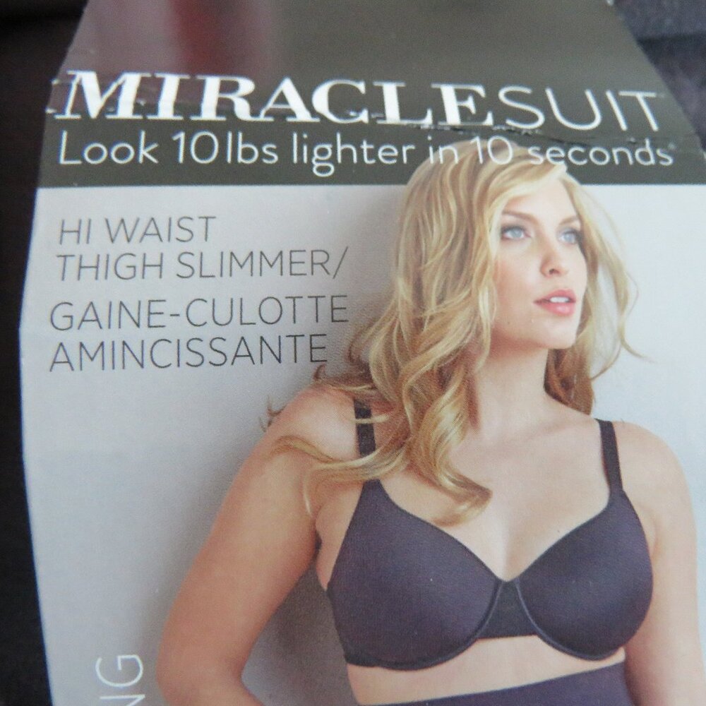 MIRACLESUIT Hi Waist Thigh Slimmer Shapewear Shorts in Black - Size 2XL NWT - Picture 10 of 11